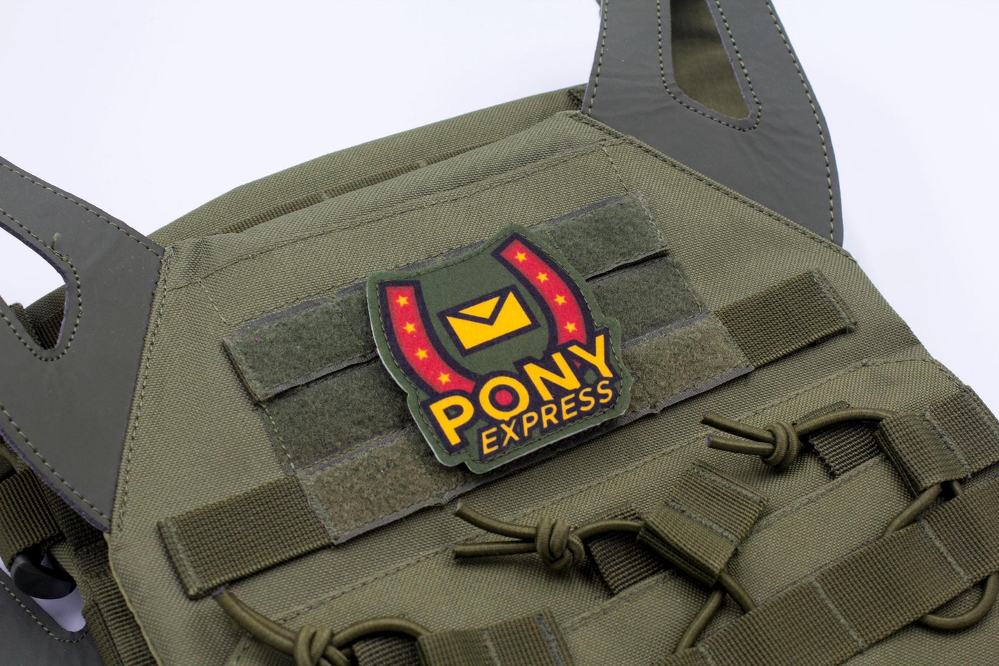 Pony Express Mouthwashing hook and loop morale patch