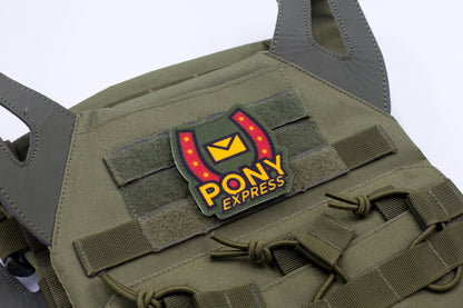 Pony Express Mouthwashing hook and loop morale patch
