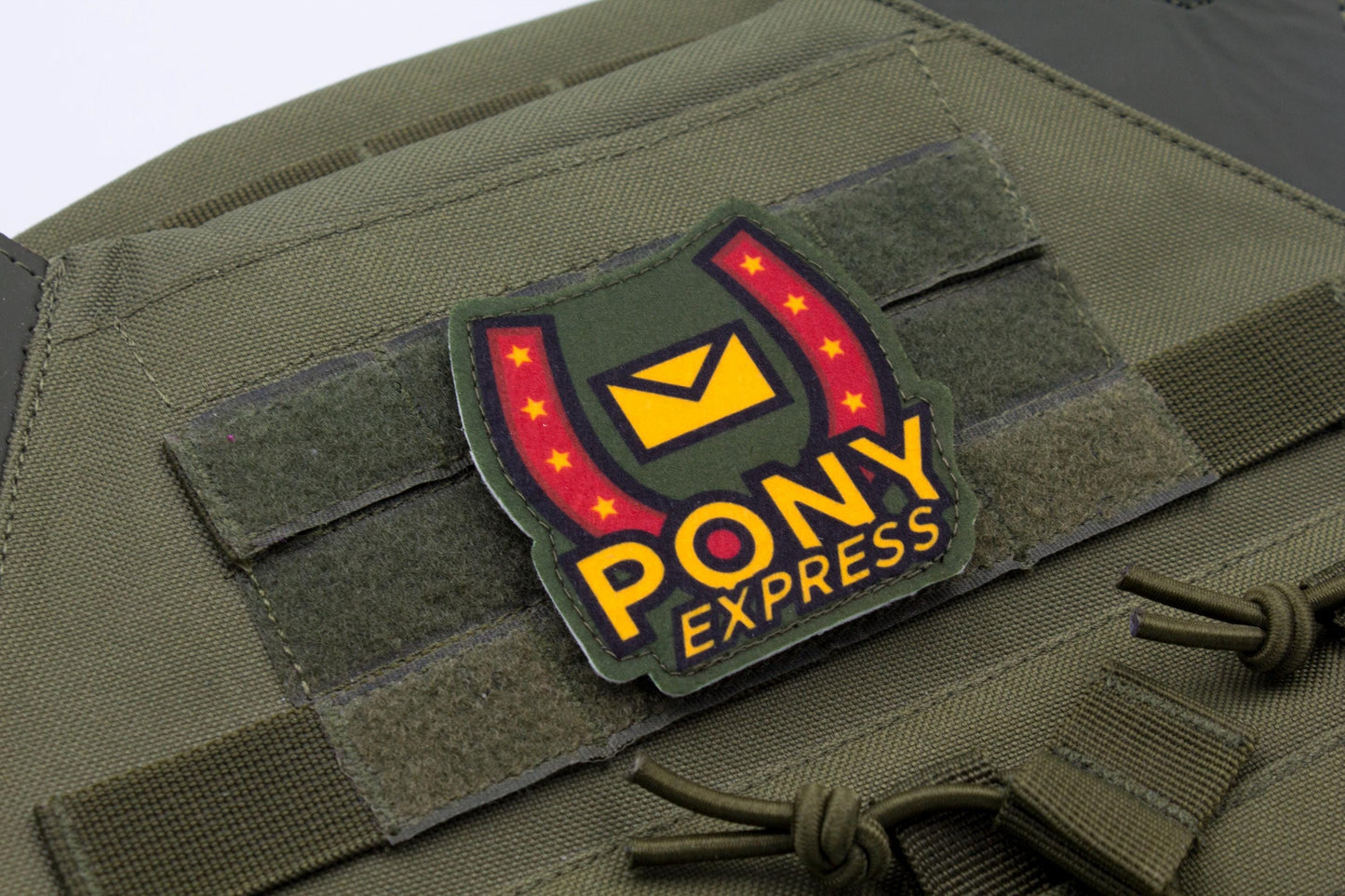 Pony Express Mouthwashing hook and loop morale patch