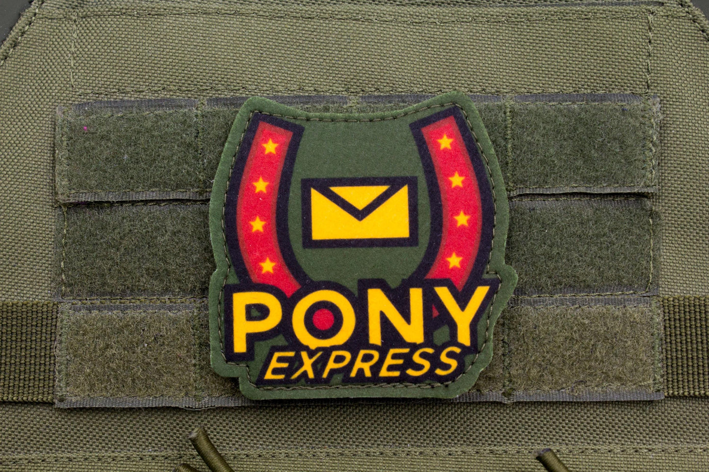 Pony Express Mouthwashing hook and loop morale patch