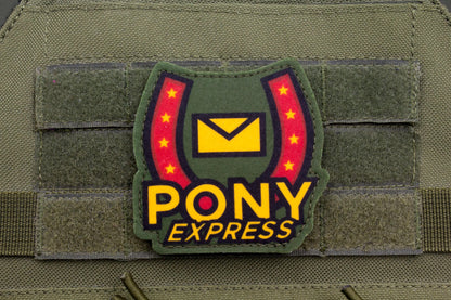 Pony Express Mouthwashing hook and loop morale patch