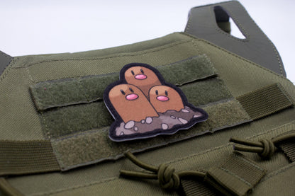 Dugtrio Pokemon hook and loop anime patch