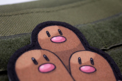 Dugtrio Pokemon hook and loop anime patch