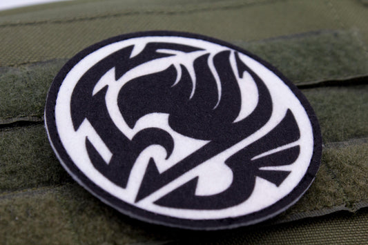 Fairy Tail Guild Logo BLACK hook and loop patch 3″