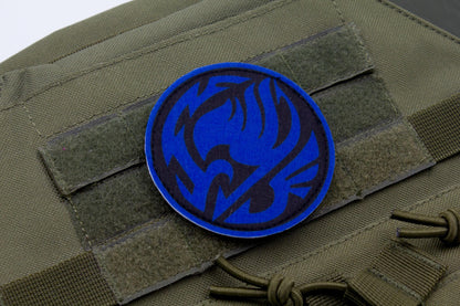 Fairy Tail Guild Logo DARK BLUE hook and loop patch 3″
