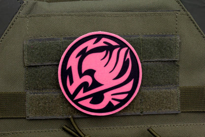 Fairy Tail Guild Logo PINK hook and loop patch 3″