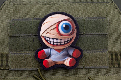 Mouthwashing Curly plush hook and loop morale patch