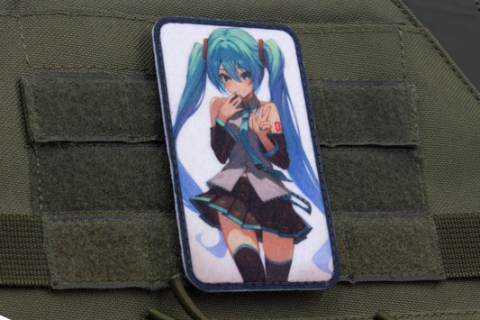 Hatsune Miku anime hook and loop patch