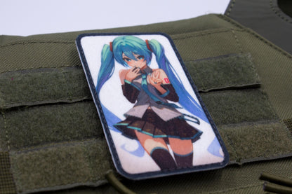 Hatsune Miku anime hook and loop patch