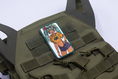Brazilian Hatsune Miku anime hook and loop patch