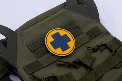 Medic TF2 BLUE team hook and loop morale patch 3″