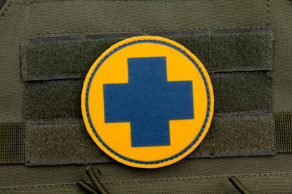 Medic TF2 BLUE team hook and loop morale patch 3″