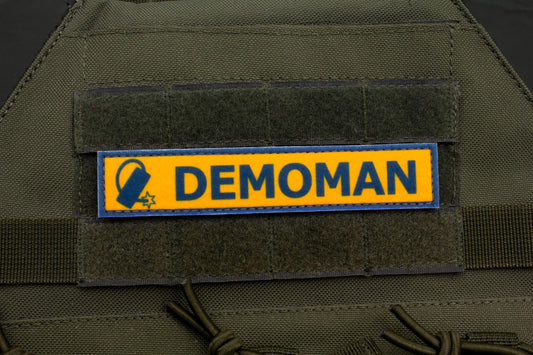 Demoman TF2 beta BLUE team stripe hook and loop morale patch