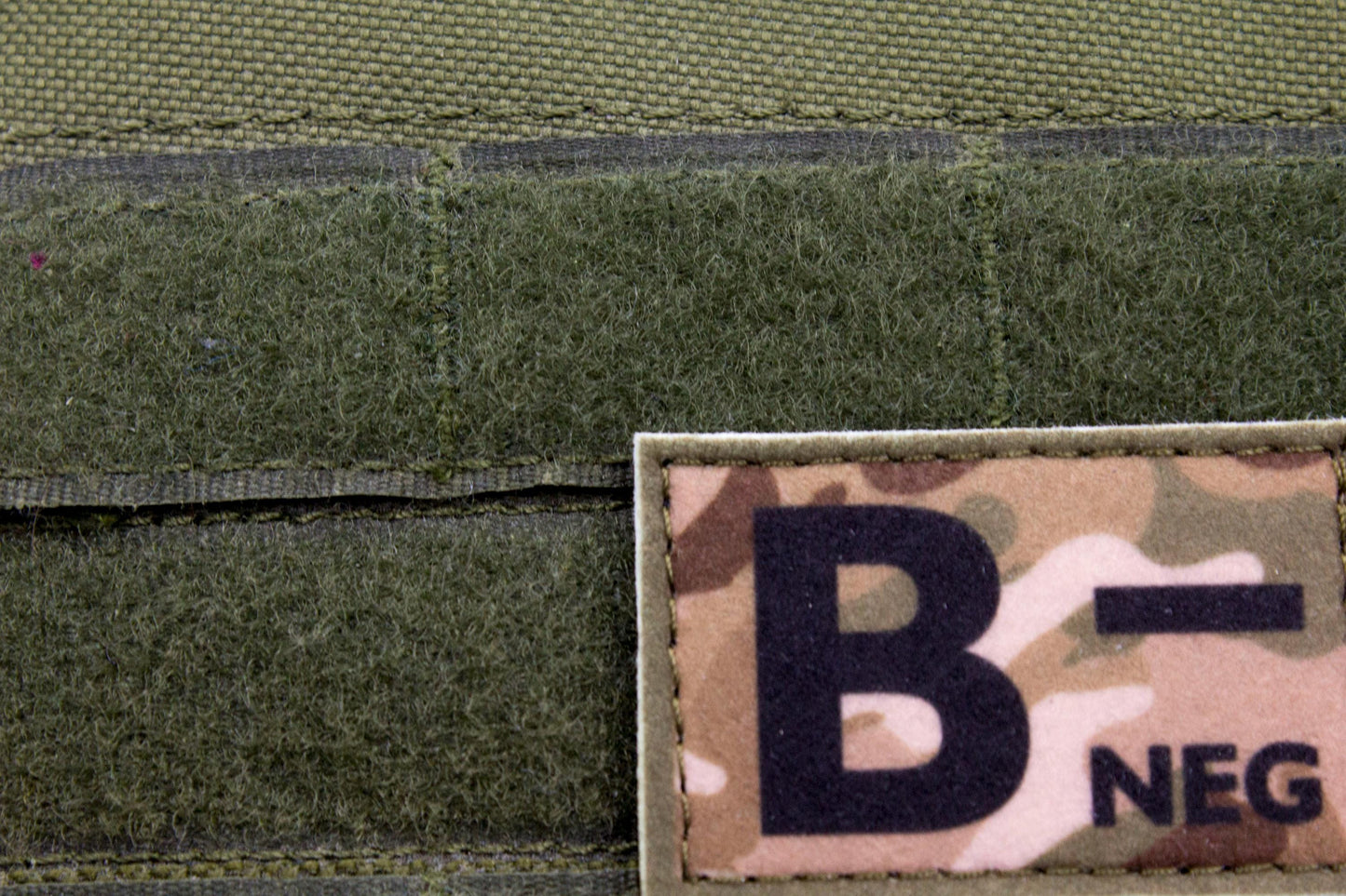 Blood type B- neg MULTICAM paramedic emt patch
