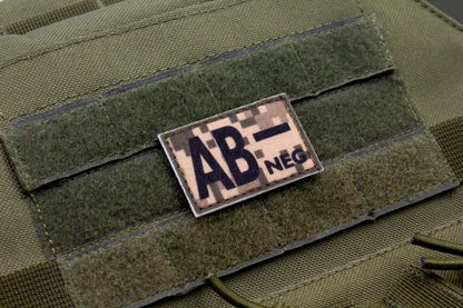 Blood type AB- neg PIXEL paramedic emt patch