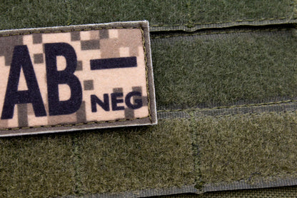 Blood type AB- neg PIXEL paramedic emt patch