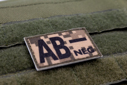 Blood type AB- neg PIXEL paramedic emt patch
