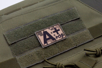Blood type A+ pos PIXEL paramedic emt patch