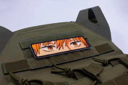 Denji eyes Chainsaw Man anime hook and loop patch
