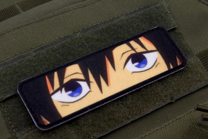 Aki Hayakawa eyes Chainsaw Man anime hook and loop patch