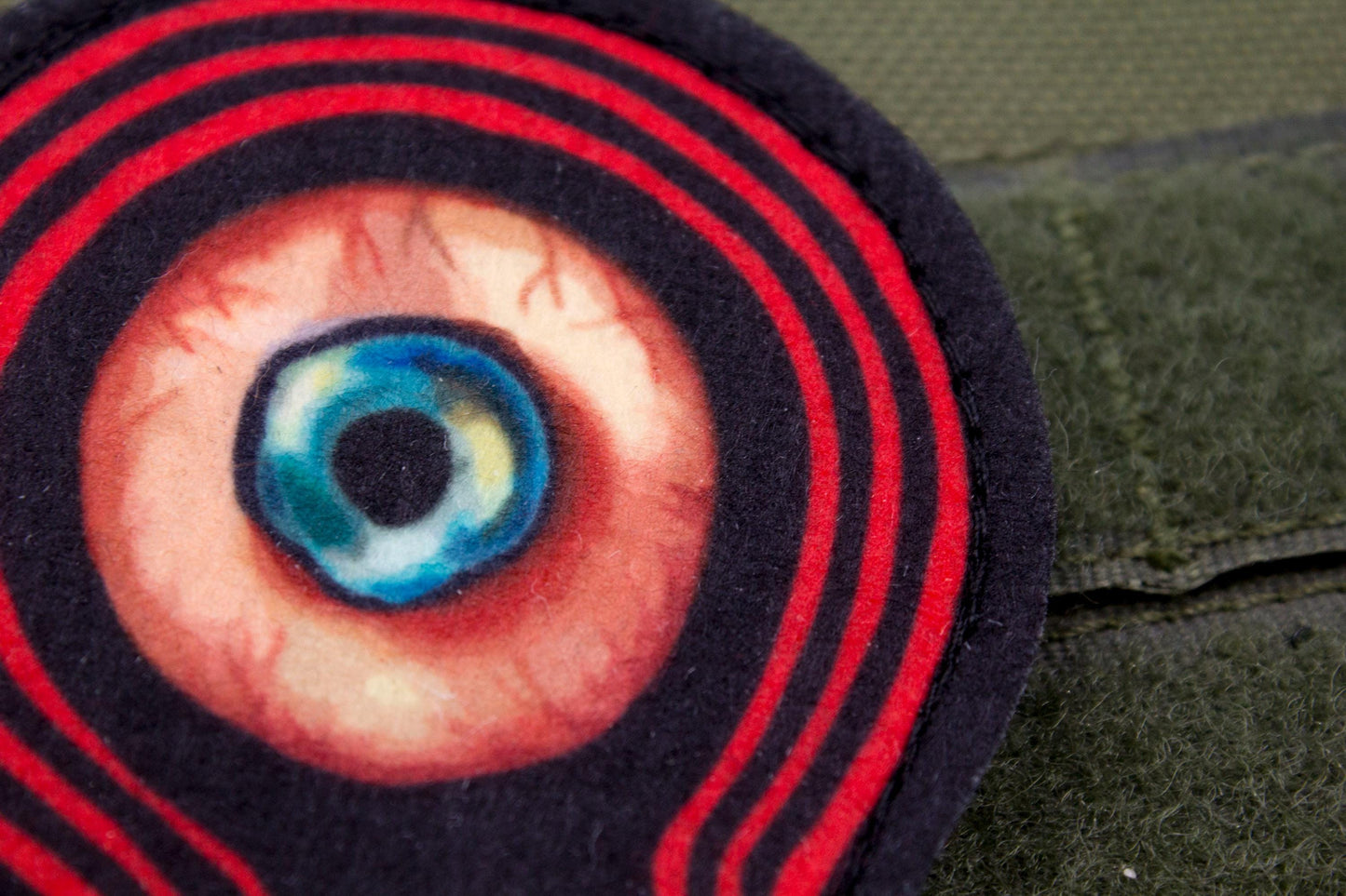 Mouthwashing hook and loop morale patch