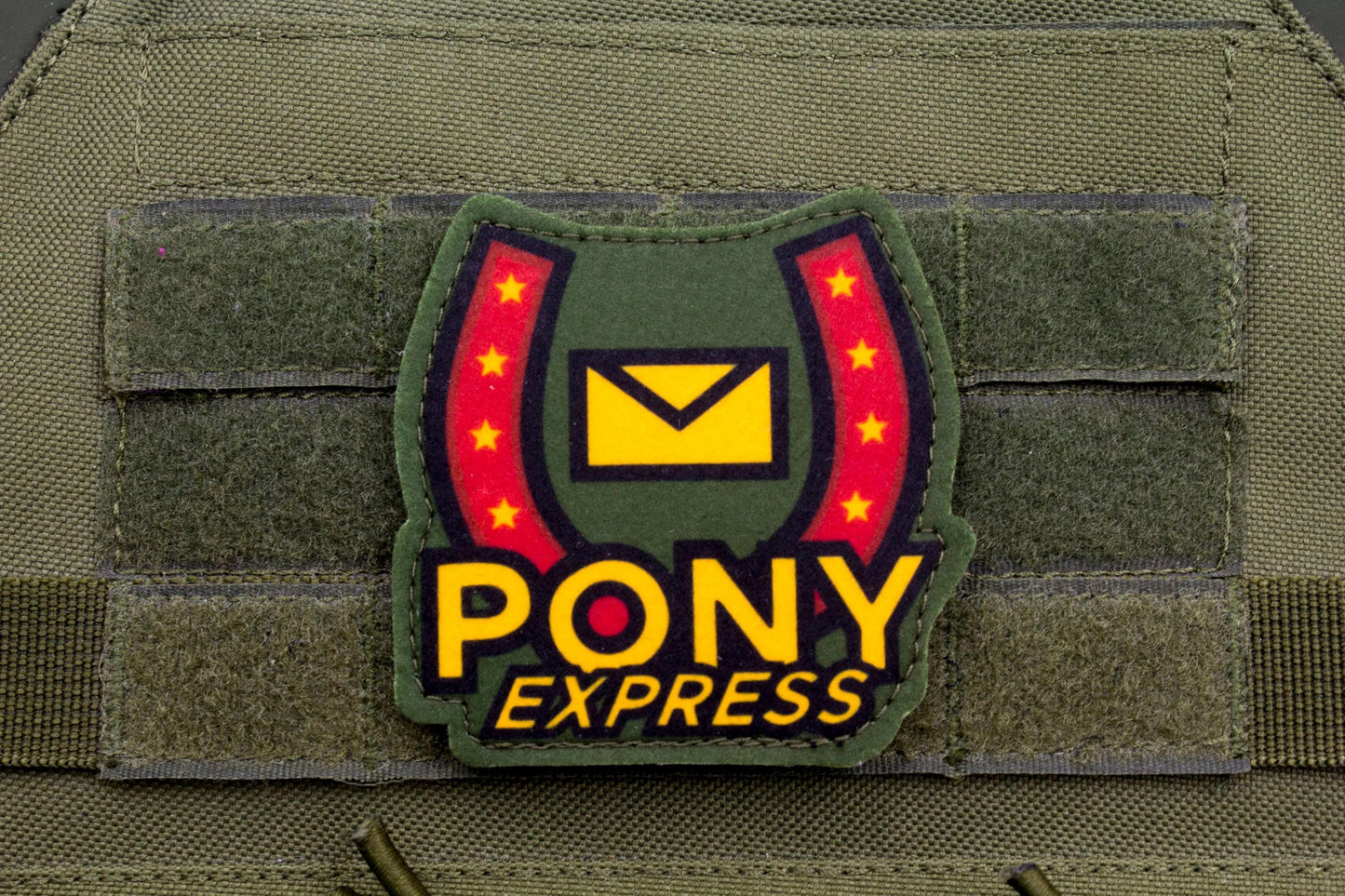 Pony Express Mouthwashing hook and loop morale patch