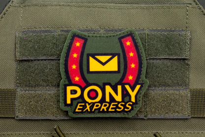 Pony Express Mouthwashing hook and loop morale patch
