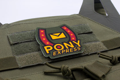 Pony Express Mouthwashing hook and loop morale patch