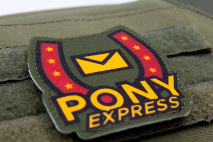 Pony Express Mouthwashing hook and loop morale patch