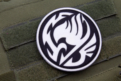 Fairy Tail Guild Logo WHITE hook and loop patch 3″