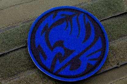Fairy Tail Guild Logo DARK BLUE hook and loop patch 3″