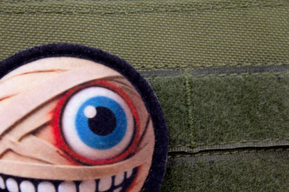 Mouthwashing Curly plush hook and loop morale patch