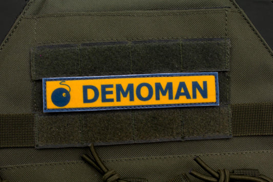 Demoman TF2 beta BLUE team stripe hook and loop morale patch