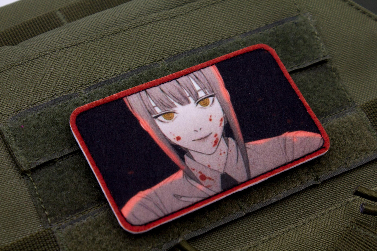 Makima Chainsaw Man anime hook and loop patch