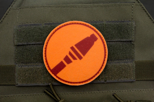 Soldier TF2 RED team hook and loop morale patch 3″