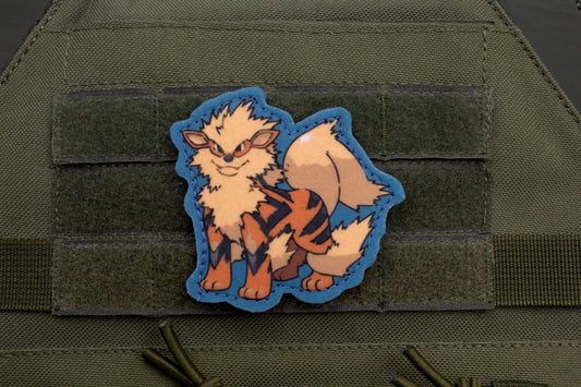 Arcanine Pokemon hook and loop anime patch