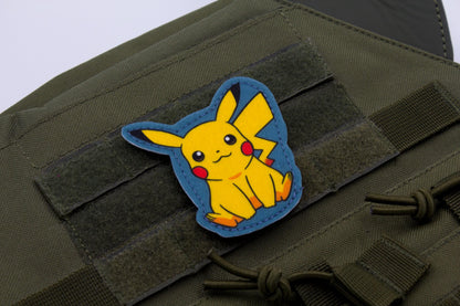 Pikachu Pokemon hook and loop anime patch