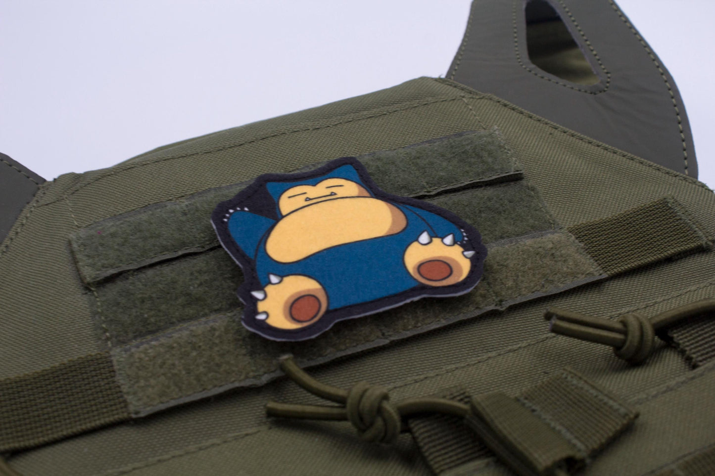 Snorlax Pokemon hook and loop anime patch