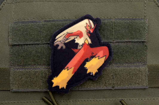 Blaziken Pokemon hook and loop anime patch