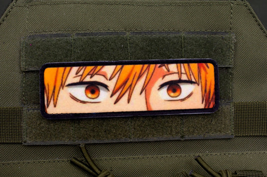 Denji eyes Chainsaw Man anime hook and loop patch