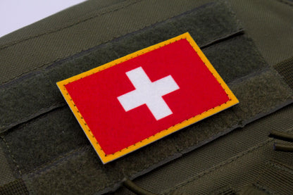 Switzerland Flag hook and loop patch Schweiz Flagge