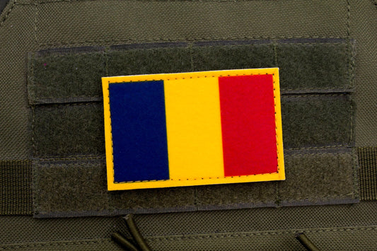 Romania flag hook and loop patch steagul României