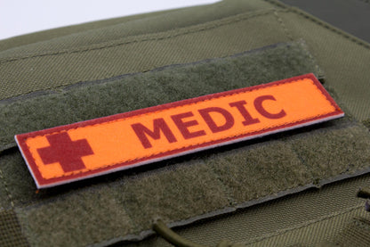 Medic TF2 RED team stripe hook and loop morale patch
