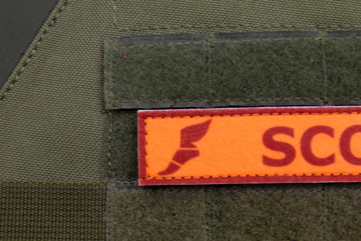 Scout TF2 RED team stripe hook and loop morale patch