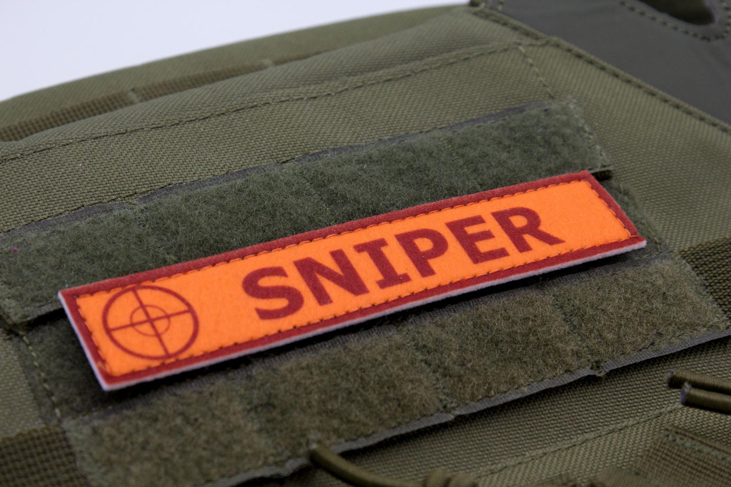 Sniper TF2 RED team stripe hook and loop morale patch