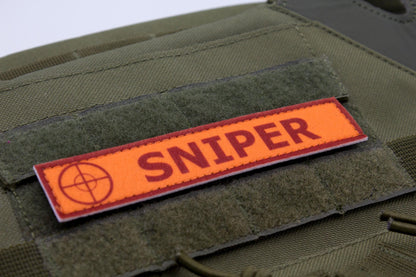 Sniper TF2 RED team stripe hook and loop morale patch