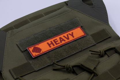 Heavy TF2 RED team stripe hook and loop morale patch