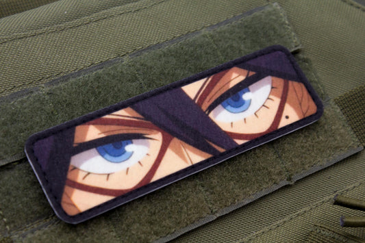 Nemuri Kayama eyes Midnight My Hero Academia anime hook and loop patch