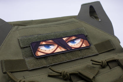 Nemuri Kayama eyes Midnight My Hero Academia anime hook and loop patch