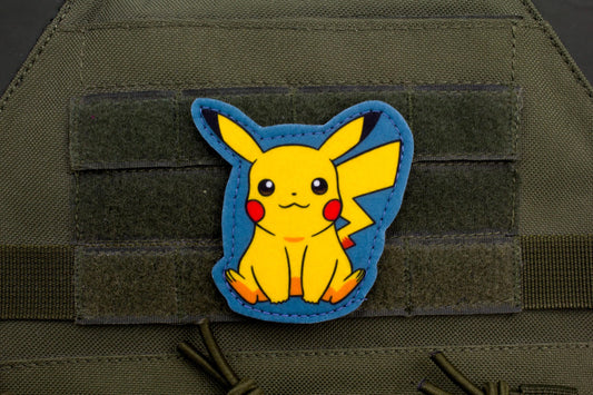 Pikachu Pokemon hook and loop anime patch